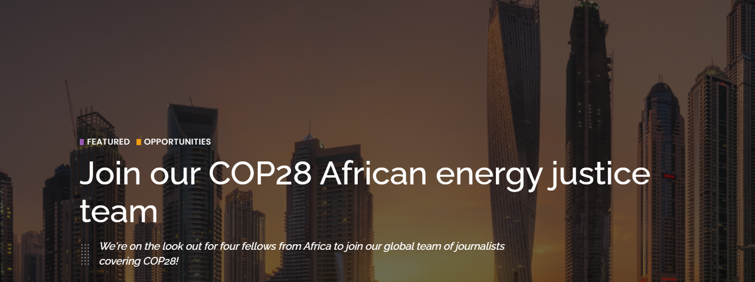 Join our COP28 African energy justice team